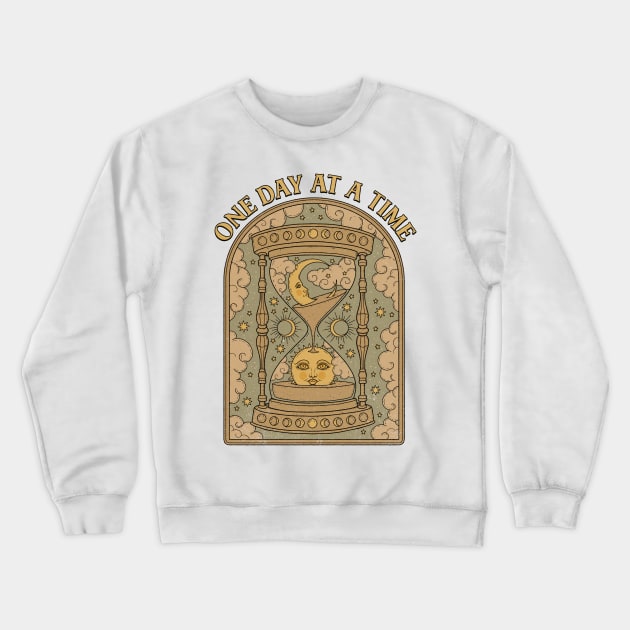 One Day at a Time Crewneck Sweatshirt by thiagocorrea